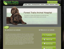 Tablet Screenshot of foresttrailsanimalhospital.com